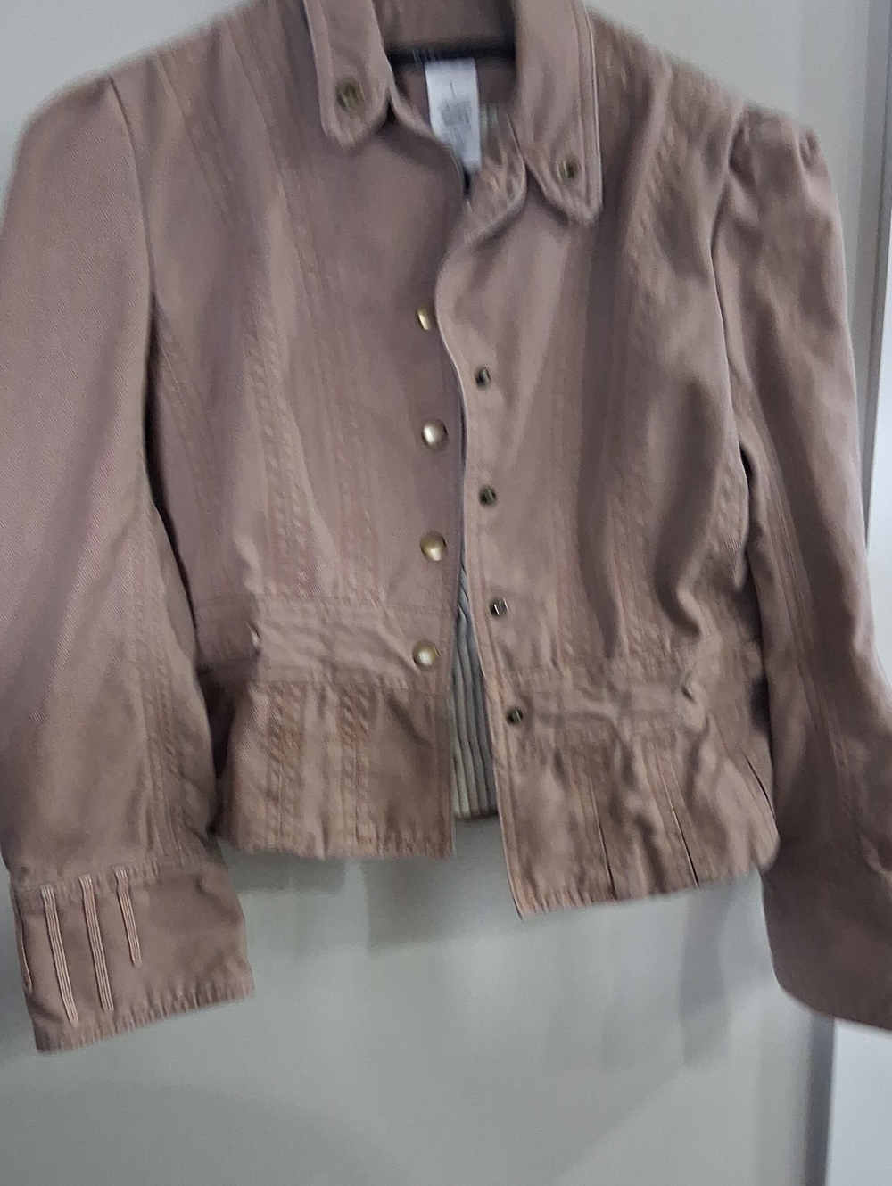 Marc Jacobs Dusty Taupe Jean Jacket
